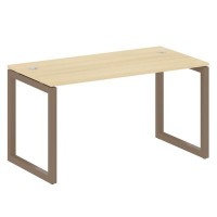 Metal System Quattro 5x5 50БО.СП-3 (Акация лорка/Мокко) Стол письменный на О-образном м/к