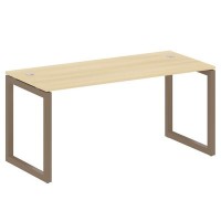 Metal System Quattro 5x5 50БО.СП-4 (Акация лорка/Мокко) Стол письменный на О-образном м/к