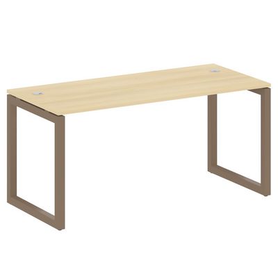 Metal System Quattro 5x5 50БО.СП-4 (Акация лорка/Мокко) Стол письменный на О-образном м/к