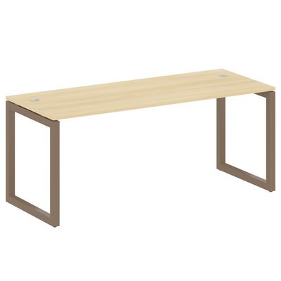 Metal System Quattro 5x5 50БО.СП-5 (Акация лорка/Мокко) Стол письменный на О-образном м/к