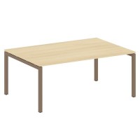 Metal System Quattro 5x5 50БП.ПРГ-1.5 (Акация лорка/Мокко) Переговорный стол на П-образном м/к