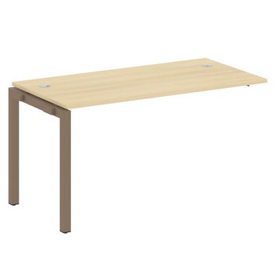 Metal System Quattro 5x5 50БП.ПРС-СП-1.3 (Акация лорка/Мокко) Проходной наборный элемент рабочей станции на П-образном м/к