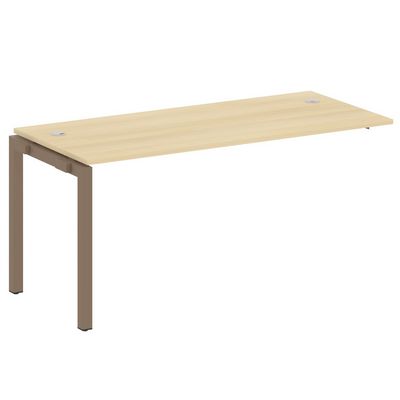 Metal System Quattro 5x5 50БП.ПРС-СП-1.4 (Акация лорка/Мокко) Проходной наборный элемент рабочей станции на П-образном м/к