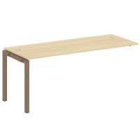 Metal System Quattro 5x5 50БП.ПРС-СП-1.5 (Акация лорка/Мокко) Проходной наборный элемент рабочей станции на П-образном м/к