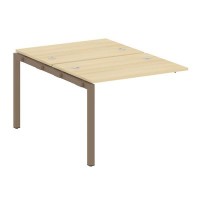 Metal System Quattro 5x5 50БП.ПРС-СП-2.1 (Акация лорка/Мокко) Проходной наборный элемент рабочей станции на П-образном м/к