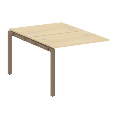 Metal System Quattro 5x5 50БП.ПРС-СП-2.1 (Акация лорка/Мокко) Проходной наборный элемент рабочей станции на П-образном м/к