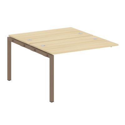 Metal System Quattro 5x5 50БП.ПРС-СП-2.2 (Акация лорка/Мокко) Проходной наборный элемент рабочей станции на П-образном м/к