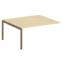 Metal System Quattro 5x5 50БП.ПРС-СП-2.4 (Акация лорка/Мокко) Проходной наборный элемент рабочей станции на П-образном м/к