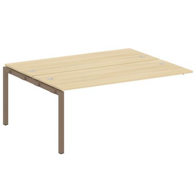 Metal System Quattro 5x5 50БП.ПРС-СП-2.5 (Акация лорка/Мокко) Проходной наборный элемент рабочей станции на П-образном м/к