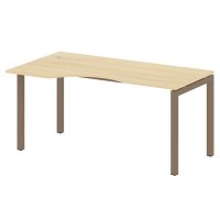 Metal System Quattro 5x5 50БП.СА-1 Л (Акация лорка/Мокко) Стол криволинейный левый на П-образном м/к