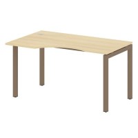 Metal System Quattro 5x5 50БП.СА-2 Л (Акация лорка/Мокко) Стол криволинейный левый на П-образном м/к