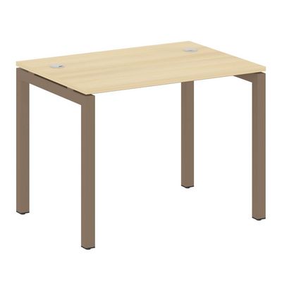 Metal System Quattro 5x5 50БП.СП-1 (Акация лорка/Мокко) Стол письменный на П-образном м/к