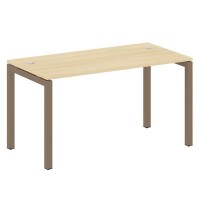 Metal System Quattro 5x5 50БП.СП-3 (Акация лорка/Мокко) Стол письменный на П-образном м/к