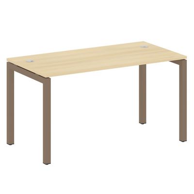 Metal System Quattro 5x5 50БП.СП-3 (Акация лорка/Мокко) Стол письменный на П-образном м/к