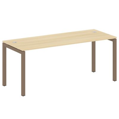 Metal System Quattro 5x5 50БП.СП-5 (Акация лорка/Мокко) Стол письменный на П-образном м/к