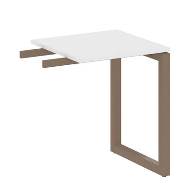 Metal System Quattro 5x5 50БО.ПР-1 (Белый/Мокко) Приставной элемент на О-образном м/к