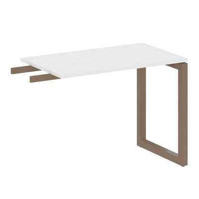 Metal System Quattro 5x5 50БО.ПР-3 (Белый/Мокко) Приставной элемент на О-образном м/к