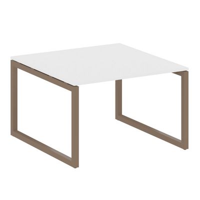 Metal System Quattro 5x5 50БО.ПРГ-1.2 (Белый/Мокко) Переговорный стол на О-образном м/к