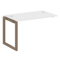 Metal System Quattro 5x5 50БО.ПРС-СП-1.2 (Белый/Мокко) Проходной наборный элемент рабочей станции на О-образном м/к