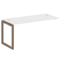 Metal System Quattro 5x5 50БО.ПРС-СП-1.4 (Белый/Мокко) Проходной наборный элемент рабочей станции на О-образном м/к