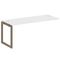 Metal System Quattro 5x5 50БО.ПРС-СП-1.5 (Белый/Мокко) Проходной наборный элемент рабочей станции на О-образном м/к