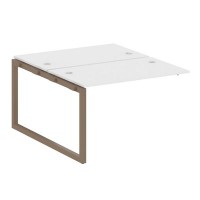 Metal System Quattro 5x5 50БО.ПРС-СП-2.2 (Белый/Мокко) Проходной наборный элемент рабочей станции на О-образном м/к