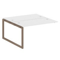 Metal System Quattro 5x5 50БО.ПРС-СП-2.3 (Белый/Мокко) Проходной наборный элемент рабочей станции на О-образном м/к