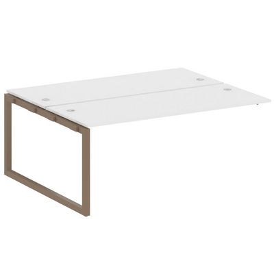 Metal System Quattro 5x5 50БО.ПРС-СП-2.5 (Белый/Мокко) Проходной наборный элемент рабочей станции на О-образном м/к