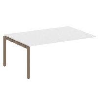 Metal System Quattro 5x5 50БП.ППРГ-5 (Белый/Мокко) Проходной наборный элемент переговорного стола на П-образном м/к