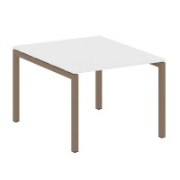 Metal System Quattro 5x5 50БП.ПРГ-1.1 (Белый/Мокко) Переговорный стол на П-образном м/к