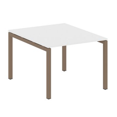 Metal System Quattro 5x5 50БП.ПРГ-1.1 (Белый/Мокко) Переговорный стол на П-образном м/к