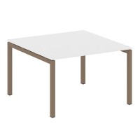 Metal System Quattro 5x5 50БП.ПРГ-1.2 (Белый/Мокко) Переговорный стол на П-образном м/к