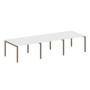 Metal System Quattro 5x5 50БП.ПРГ-3.2 (Белый/Мокко) Переговорный стол на П-образном м/к
