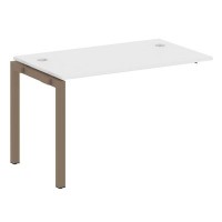 Metal System Quattro 5x5 50БП.ПРС-СП-1.2 (Белый/Мокко) Проходной наборный элемент рабочей станции на П-образном м/к