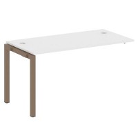 Metal System Quattro 5x5 50БП.ПРС-СП-1.3 (Белый/Мокко) Проходной наборный элемент рабочей станции на П-образном м/к