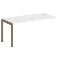 Metal System Quattro 5x5 50БП.ПРС-СП-1.4 (Белый/Мокко) Проходной наборный элемент рабочей станции на П-образном м/к