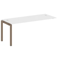 50БП.ПРС-СП-1.5 (Белый/Мокко) Проходной наборный элемент рабочей станции на П-образном м/к