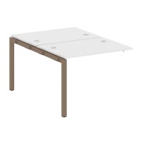 Metal System Quattro 5x5 50БП.ПРС-СП-2.1 (Белый/Мокко) Проходной наборный элемент рабочей станции на П-образном м/к