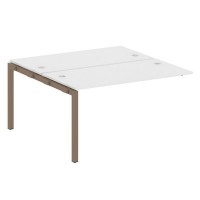 Metal System Quattro 5x5 50БП.ПРС-СП-2.3 (Белый/Мокко) Проходной наборный элемент рабочей станции на П-образном м/к