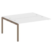 Metal System Quattro 5x5 50БП.ПРС-СП-2.4 (Белый/Мокко) Проходной наборный элемент рабочей станции на П-образном м/к