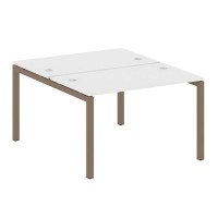 Metal System Quattro 5x5 50БП.РАС-СП-2.2 (Белый/Мокко) Рабочая станция на П-образном м/к