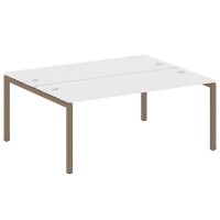 Metal System Quattro 5x5 50БП.РАС-СП-2.5 (Белый/Мокко) Рабочая станция на П-образном м/к