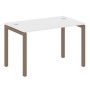 Metal System Quattro 5x5 50БП.СП-2 (Белый/Мокко) Стол письменный на П-образном м/к