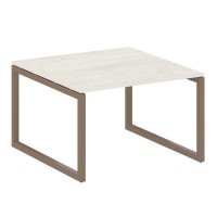 Metal System Quattro 5x5 50БО.ПРГ-1.2 (Дуб наварра/Мокко) Переговорный стол на О-образном м/к