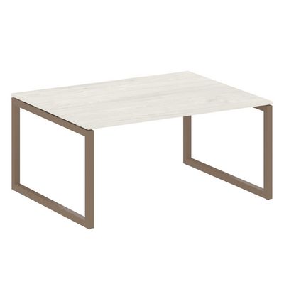 Metal System Quattro 5x5 50БО.ПРГ-1.4 (Дуб наварра/Мокко) Переговорный стол на О-образном м/к