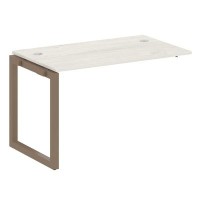 Metal System Quattro 5x5 50БО.ПРС-СП-1.2 (Дуб наварра/Мокко) Проходной наборный элемент рабочей станции на О-образном м/к