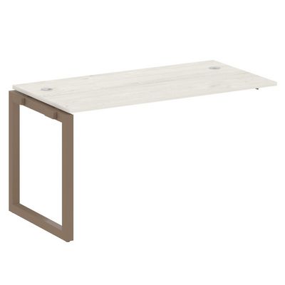 Metal System Quattro 5x5 50БО.ПРС-СП-1.3 (Дуб наварра/Мокко) Проходной наборный элемент рабочей станции на О-образном м/к