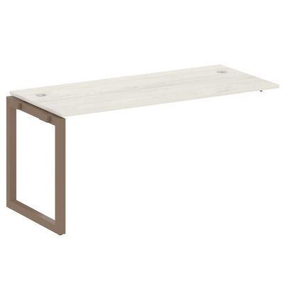 Metal System Quattro 5x5 50БО.ПРС-СП-1.4 (Дуб наварра/Мокко) Проходной наборный элемент рабочей станции на О-образном м/к