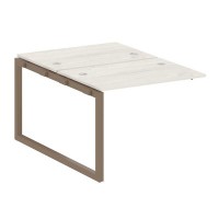 Metal System Quattro 5x5 50БО.ПРС-СП-2.1 (Дуб наварра/Мокко) Проходной наборный элемент рабочей станции на О-образном м/к