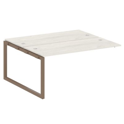 Metal System Quattro 5x5 50БО.ПРС-СП-2.4 (Дуб наварра/Мокко) Проходной наборный элемент рабочей станции на О-образном м/к